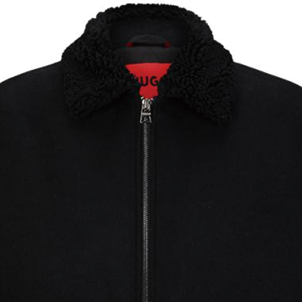 HUGO BOSS FW23  Black Solid Color Zip Pocket Long Sleeve Jacket 50497093-001 圖 6