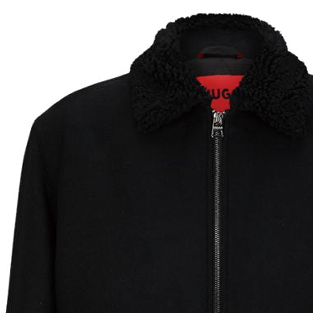 HUGO BOSS FW23  Black Solid Color Zip Pocket Long Sleeve Jacket 50497093-001 圖 7