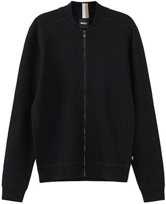 HUGO BOSS FW23 黑色純色針織拉鍊長袖圓領毛衣. 50495388-001 Buy HUGO BOSS FW23 黑色純色針織拉鍊長袖圓領毛衣. 50495388-001