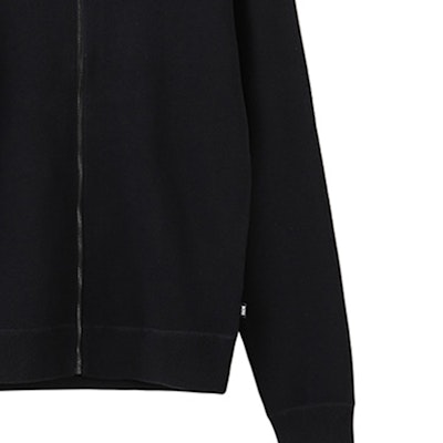 HUGO BOSS FW23 黑色純色針織拉鍊長袖圓領毛衣. 50495388-001 Details for HUGO BOSS FW23 黑色純色針織拉鍊長袖圓領毛衣. 50495388-001
