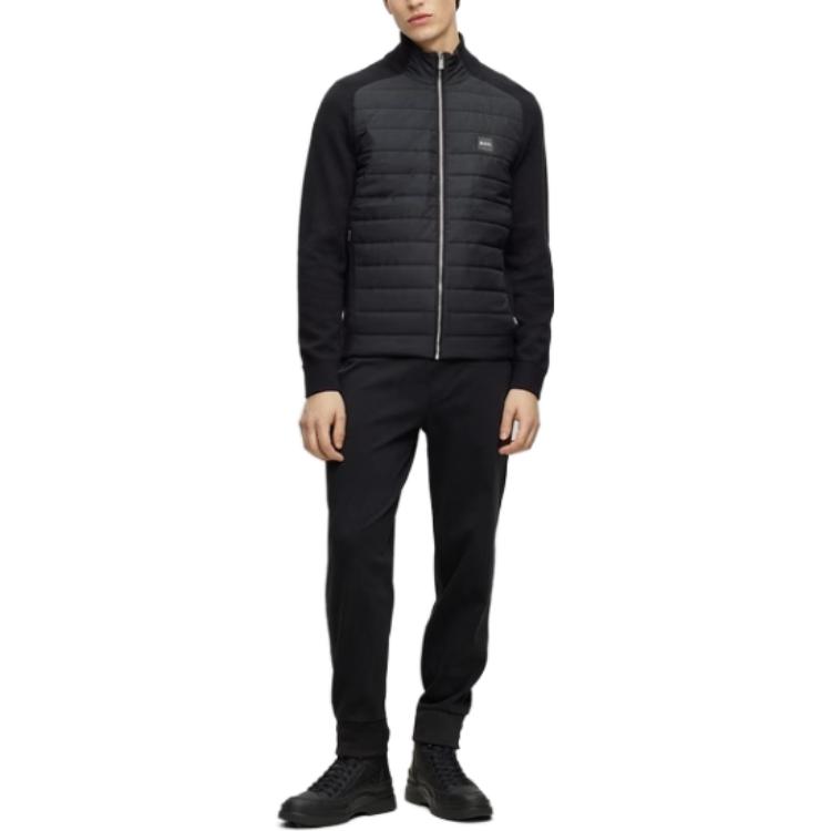 Lookbook HUGO BOSS FW23 黑色中腰抽繩休閒運動褲 50499243-001