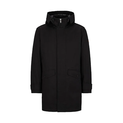 HUGO BOSS FW23 Black Solid Zip Hoodie Jacket. 50504510-001