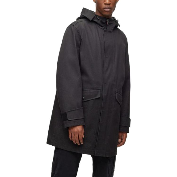 HUGO BOSS FW23  Black Solid Zip Hoodie Jacket. 50504510-001 圖 3