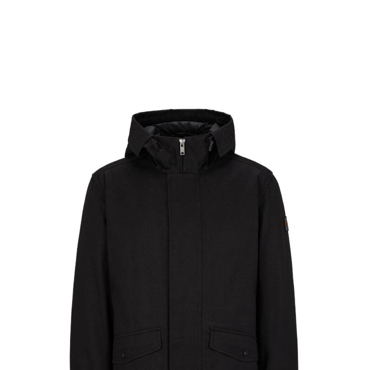 HUGO BOSS FW23  Black Solid Zip Hoodie Jacket. 50504510-001 圖 7