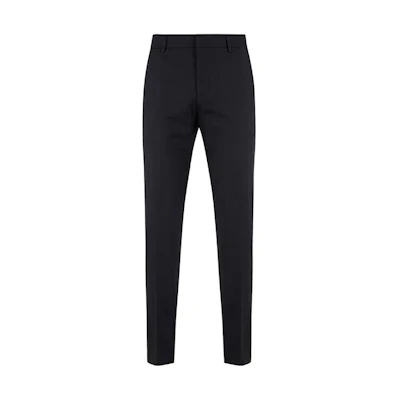 HUGO BOSS FW23 Black Straight-Leg Casual Zip Trousers 50504968-001