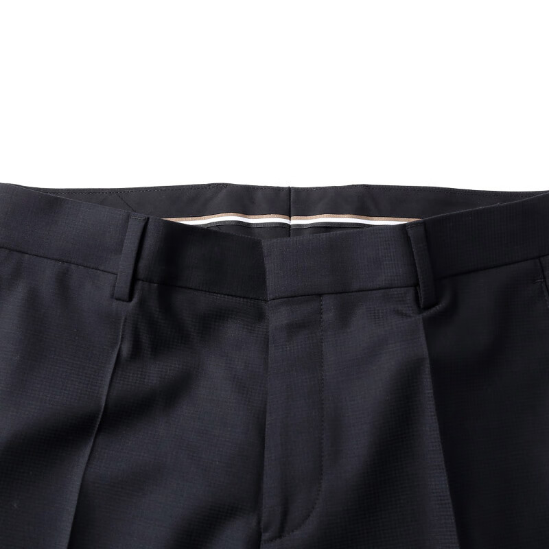 Purchase HUGO BOSS FW23 黑色直筒休閒拉鍊長褲 50504968-001