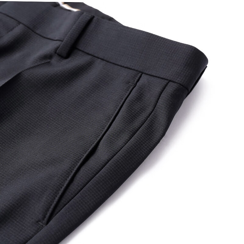 Sizing HUGO BOSS FW23 黑色直筒休閒拉鍊長褲 50504968-001