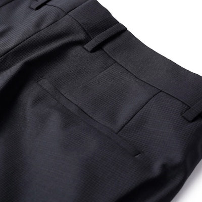 HUGO BOSS FW23 黑色直筒休閒拉鍊長褲 50504968-001 1