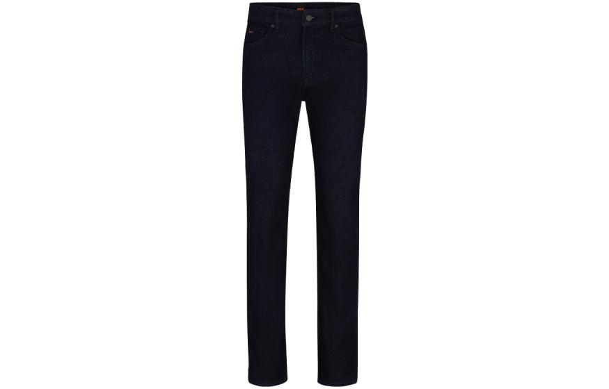HUGO BOSS FW23  Dark Blue Straight-Leg Jeans with Zipper Pocket 50509918-403