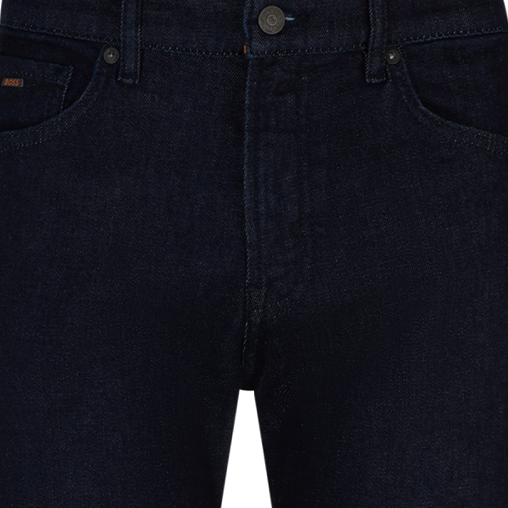 Lookbook HUGO BOSS FW23 深藍色直筒拉鍊口袋牛仔褲 50509918-403