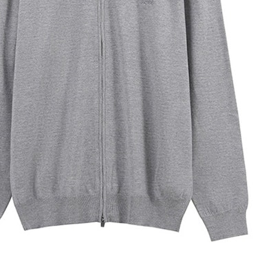 HUGO BOSS FW23 灰色拉鍊刺繡Logo針織毛衣 50476347-041 Sizing HUGO BOSS FW23 灰色拉鍊刺繡Logo針織毛衣 50476347-041