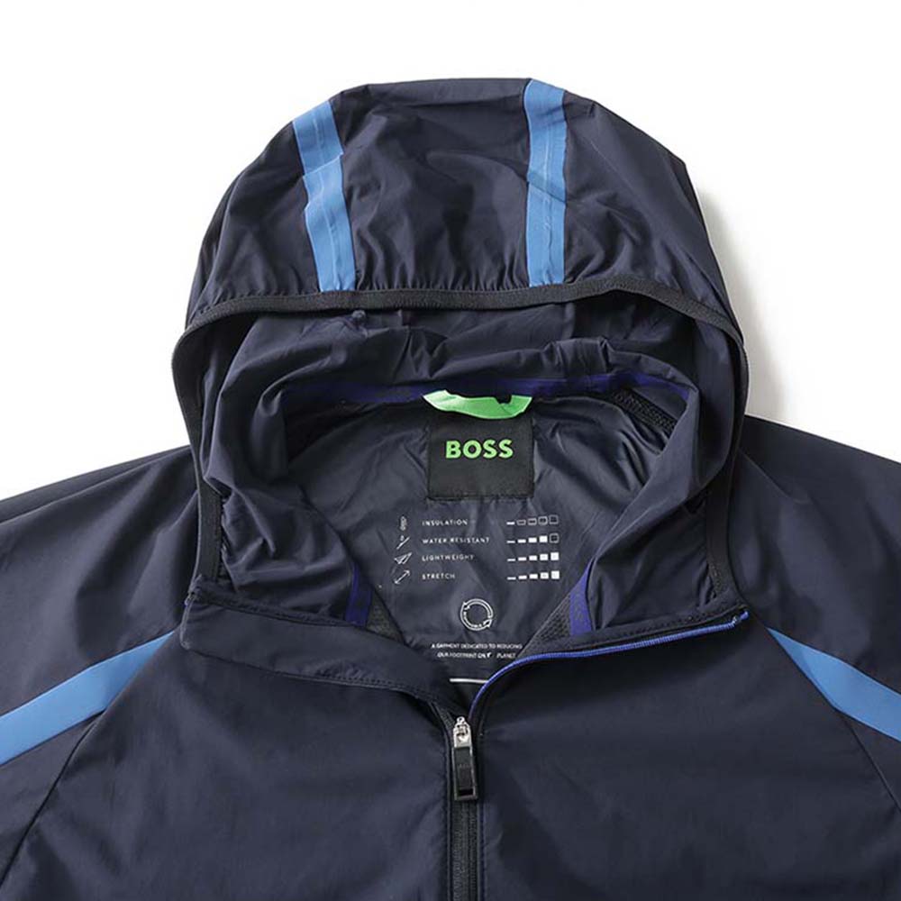 HUGO BOSS FW23  Logo Patch Zip-Up Hooded Jacket 50482352-402 圖 5