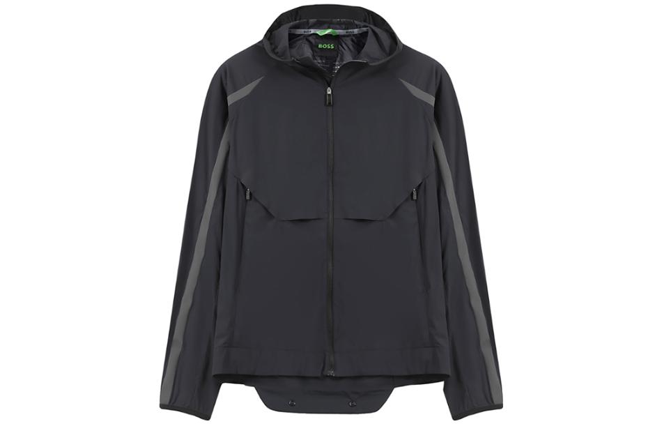 HUGO BOSS FW23  Logo Patch Zip-Up Hooded Jacket 50482352-402 圖 9