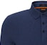 Sizing HUGO BOSS FW23 Navy Casual Long Sleeve Pullover Polo Shirt. 50472681-418