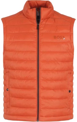 HUGO BOSS FW23 Orange Sleeveless Casual Zip Cotton Vest with Logo. 50471854-801 Buy HUGO BOSS FW23 Orange Sleeveless Casual Zip Cotton Vest with Logo. 50471854-801