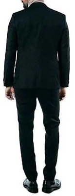 HUGO BOSS FW23 Traje Negro Slim-Fit de Una Sola Botonadura. 50504571-001 Lookbook HUGO BOSS FW23 Traje Negro Slim-Fit de Una Sola Botonadura. 50504571-001