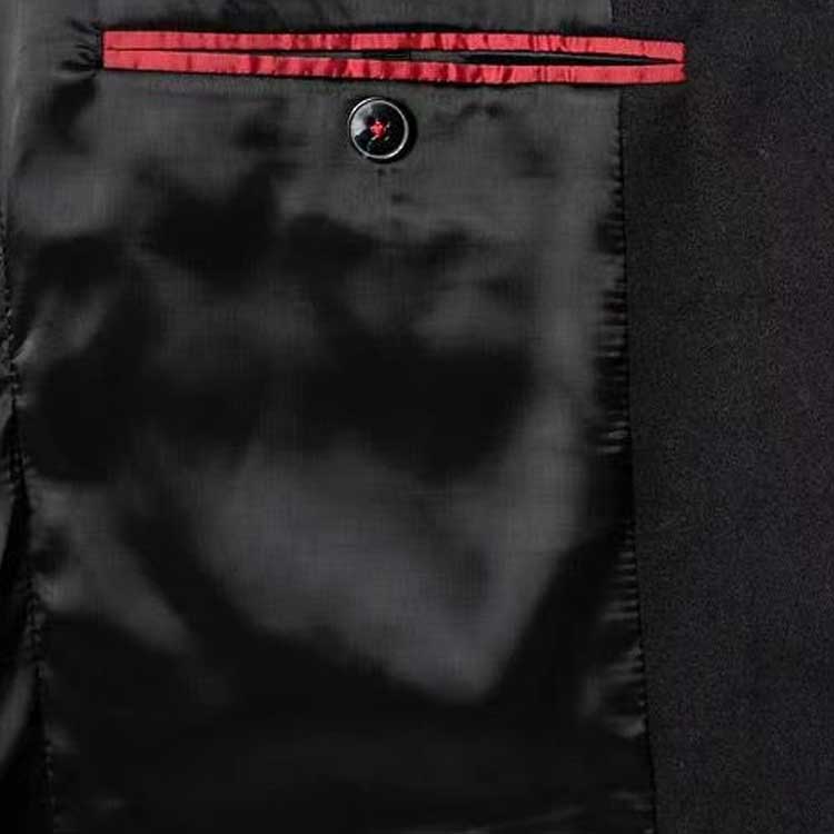 Shop HUGO BOSS FW23 Traje Negro Slim-Fit de Una Sola Botonadura. 50504571-001