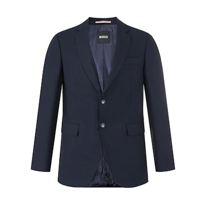 HUGO BOSS FW23 Slim-Fit Single-Breasted Blazer Deep Blue. 50504960-404