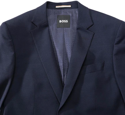 HUGO BOSS FW23 修身單排扣西裝外套 深藍色 50504960-404 Shop HUGO BOSS FW23 修身單排扣西裝外套 深藍色 50504960-404