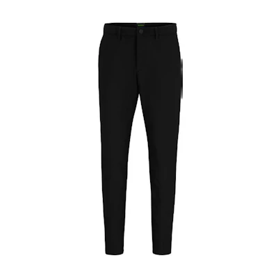 HUGO BOSS FW23 Slim Fit Double Pocket Zipper Casual Pants Black 50500614-001