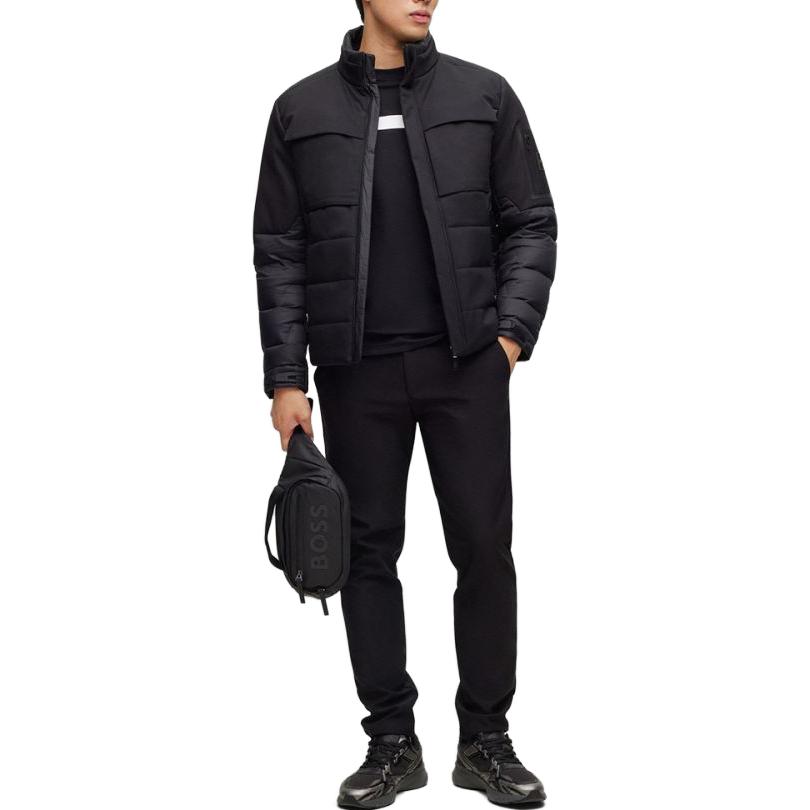 Purchase HUGO BOSS FW23  Slim Fit Double Pocket Zipper Casual Pants Black 50500614-001