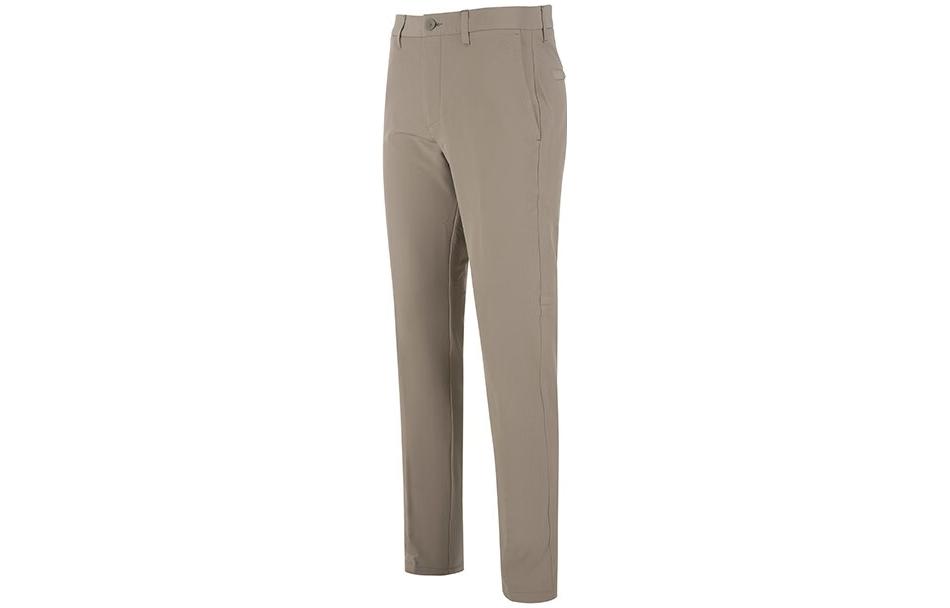 Shop HUGO BOSS FW23  Slim Fit Straight Casual Pants Khaki Color 50495497-334