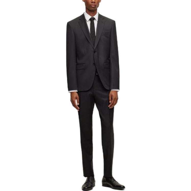 Lookbook HUGO BOSS FW23 修身羊毛抽繩休閒褲 素色款式 50469169-001