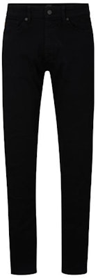 HUGO BOSS FW23 Solid Black Straight-Leg Casual Jeans 50495920-003 Order HUGO BOSS FW23 Solid Black Straight-Leg Casual Jeans 50495920-003