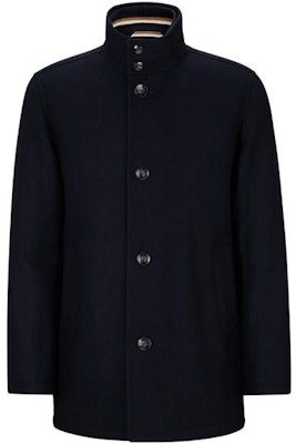 HUGO BOSS FW23 海軍藍單排扣短款大衣. 50512816-404 Buy HUGO BOSS FW23 海軍藍單排扣短款大衣. 50512816-404