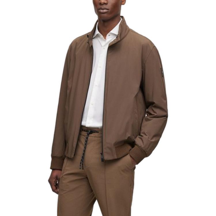 HUGO BOSS FW23  Solid High-Neck Zip-Up Long Sleeve Jacket. 50493682-361 圖 3