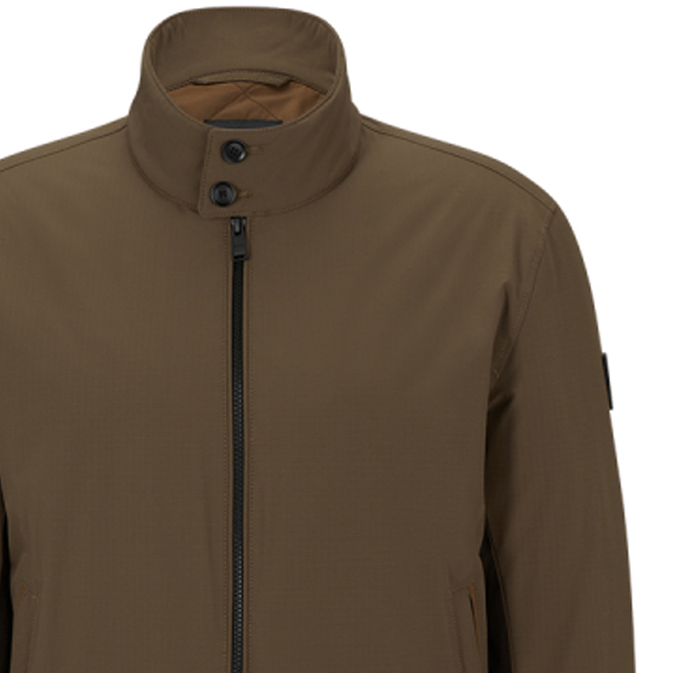 HUGO BOSS FW23  Solid High-Neck Zip-Up Long Sleeve Jacket. 50493682-361 圖 7