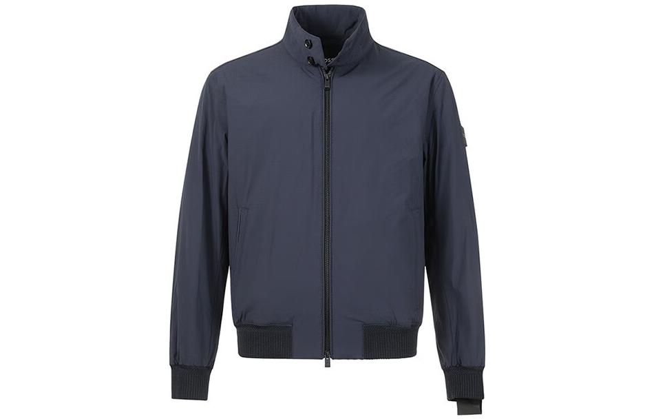 HUGO BOSS FW23  Solid High-Neck Zip-Up Long Sleeve Jacket. 50493682-361 圖 8