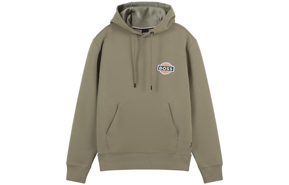 HUGO BOSS FW23  Solid Logo Hooded Sweatshirt. 50494962-336