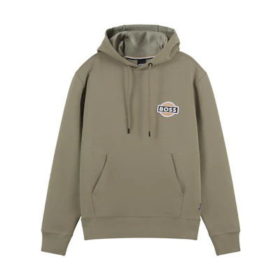 HUGO BOSS FW23 Solid Logo Hooded Sweatshirt. 50494962-336