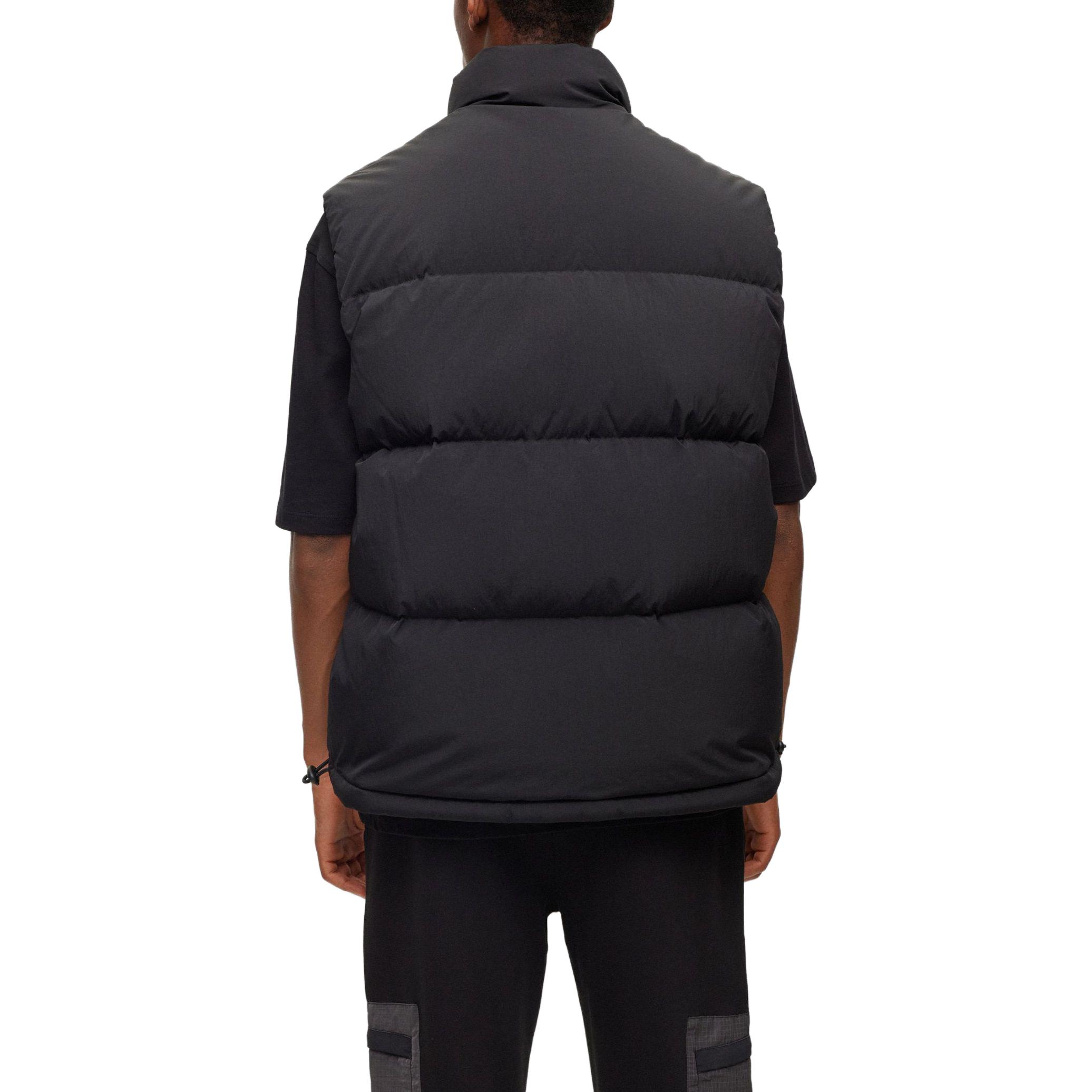 Purchase HUGO BOSS FW23 Logo Jaket Tanpa Lengan Zip-Up Solid 50496278-275