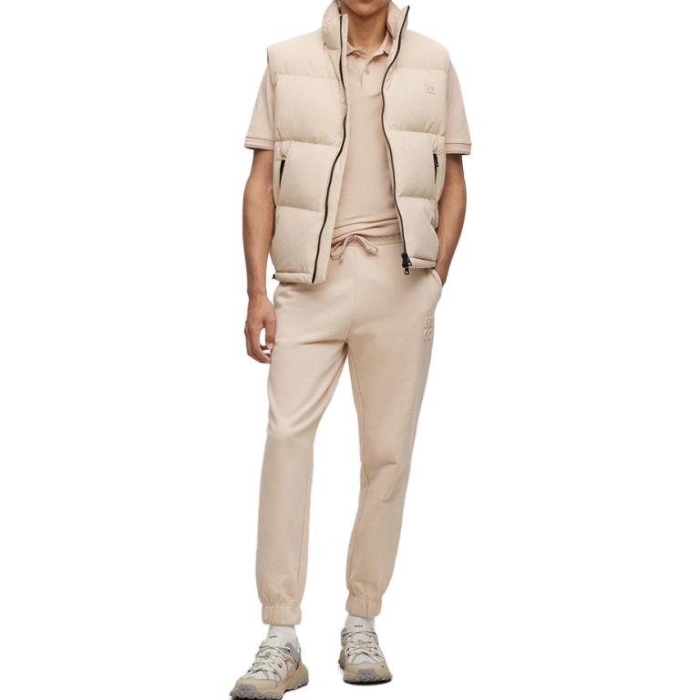 Cheap HUGO BOSS FW23 Logo Jaket Tanpa Lengan Zip-Up Solid 50496278-275