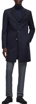 HUGO BOSS FW23 單排扣長袖大衣外套 50502327-001 Purchase HUGO BOSS FW23 單排扣長袖大衣外套 50502327-001