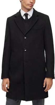 HUGO BOSS FW23 單排扣長袖大衣外套 50502327-001 1