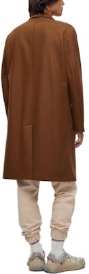 HUGO BOSS FW23 深棕色單排扣中長大衣 50495216-223 Shop HUGO BOSS FW23 深棕色單排扣中長大衣 50495216-223
