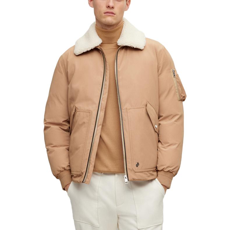 Lookbook HUGO BOSS FW23 防水夾克人造毛領外套 50498199-260