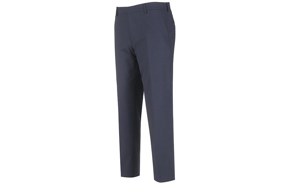 Shop HUGO BOSS FW23  Wool Suit Pants with Zipper Pocket in Navy Blue. 50504968-404