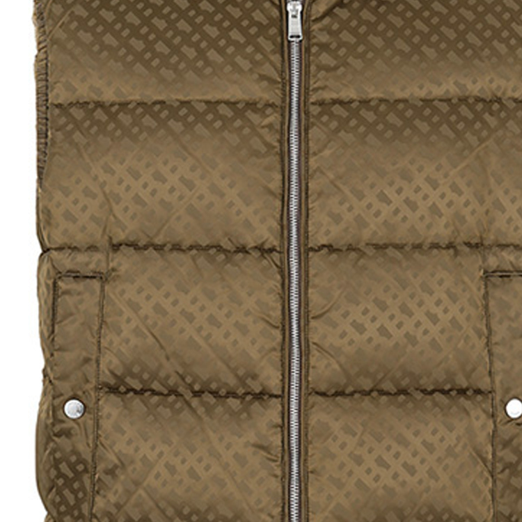 HUGO BOSS FW23  Zip-Up Sleeveless Jacket Letter Print Dark Khaki. 50497772-361 圖 5