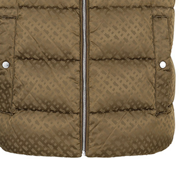 HUGO BOSS FW23  Zip-Up Sleeveless Jacket Letter Print Dark Khaki. 50497772-361 圖 6