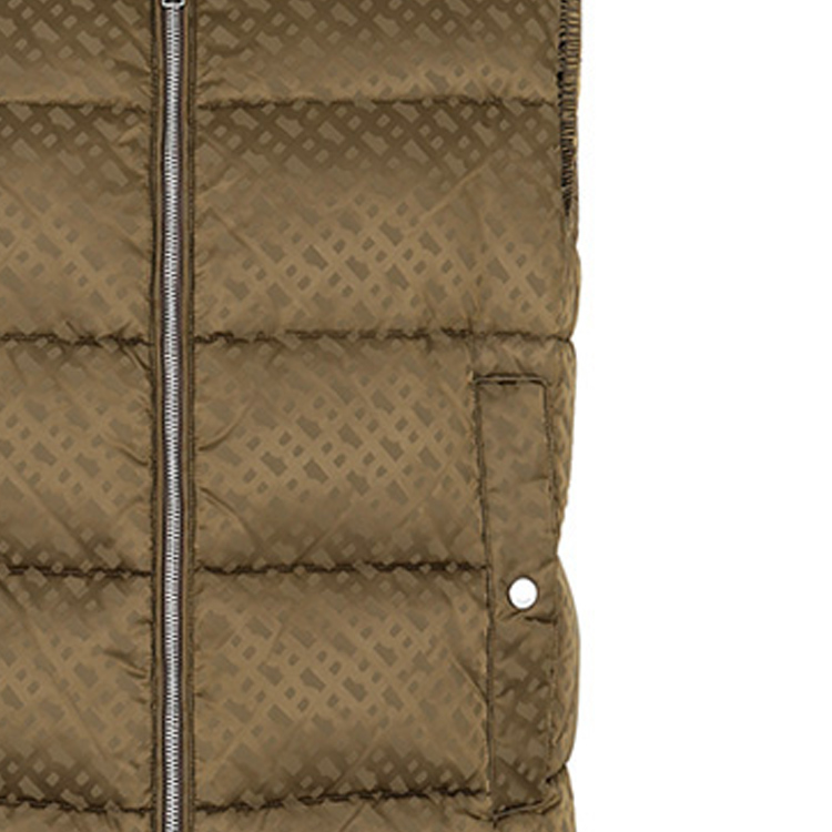 HUGO BOSS FW23  Zip-Up Sleeveless Jacket Letter Print Dark Khaki. 50497772-361 圖 7