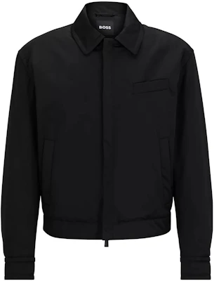 HUGO BOSS FW23 Jaket Bomber Unisex Fit Santai Warna Hitam 50522458-001 Buy HUGO BOSS FW23 Jaket Bomber Unisex Fit Santai Warna Hitam 50522458-001