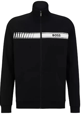 HUGO BOSS FW23 黑色夾克搭配字母Logo印花 50496746-001 Buy HUGO BOSS FW23 黑色夾克搭配字母Logo印花 50496746-001