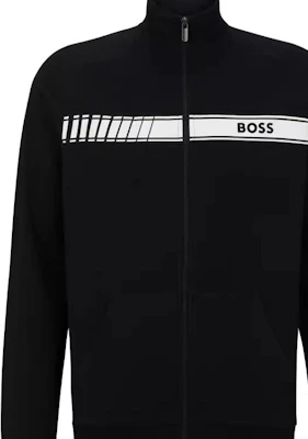 HUGO BOSS FW23 黑色夾克搭配字母Logo印花 50496746-001 Sizing HUGO BOSS FW23 黑色夾克搭配字母Logo印花 50496746-001