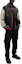 Lookbook HUGO BOSS FW23 Jaket Kulit Varsity Hitam Logo Timbul Oversize Pria 50504408-001