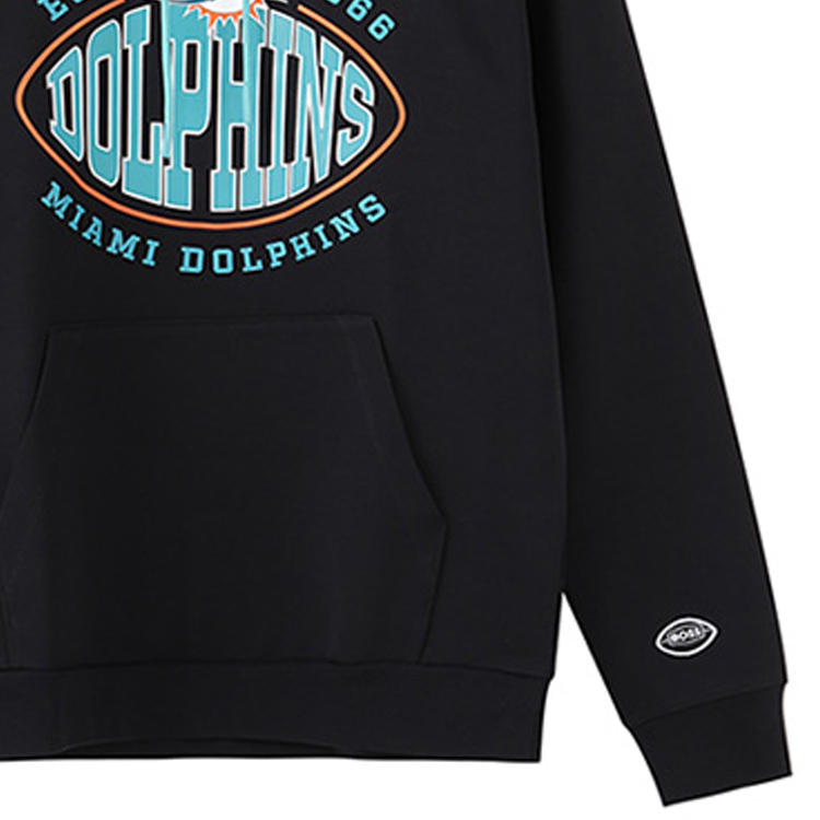 HUGO BOSS FW23 Black Oversized Hoodie with Letter Print Design 50504598-001 圖 6