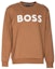 Order HUGO BOSS FW23 Brown Pullover Letter Print Long Sleeve Sweatshirt Men. 50496642-260